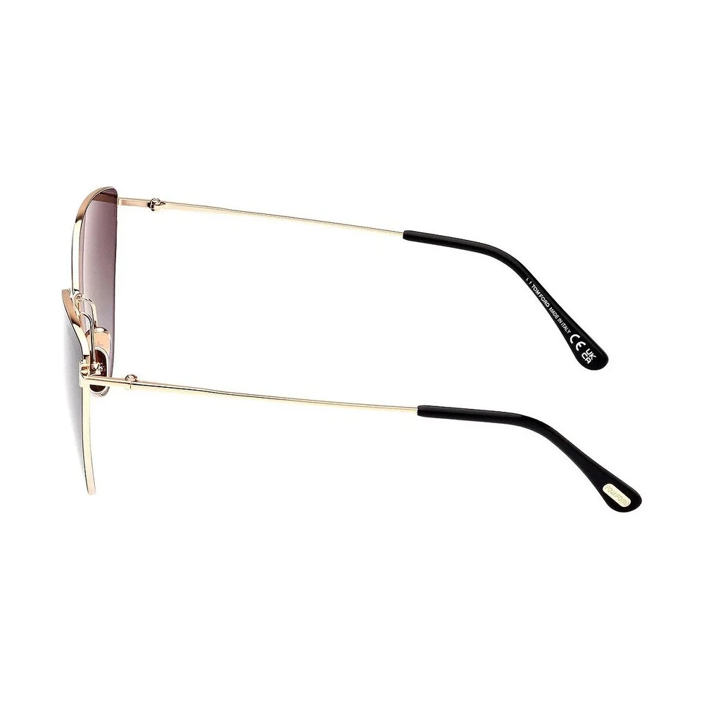 NWT Tom Ford FT1005 Gold 62mm Sunglasses